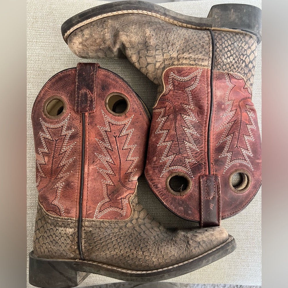 Cody James Boy’s Cowboy Boots Reptile Print size 1
